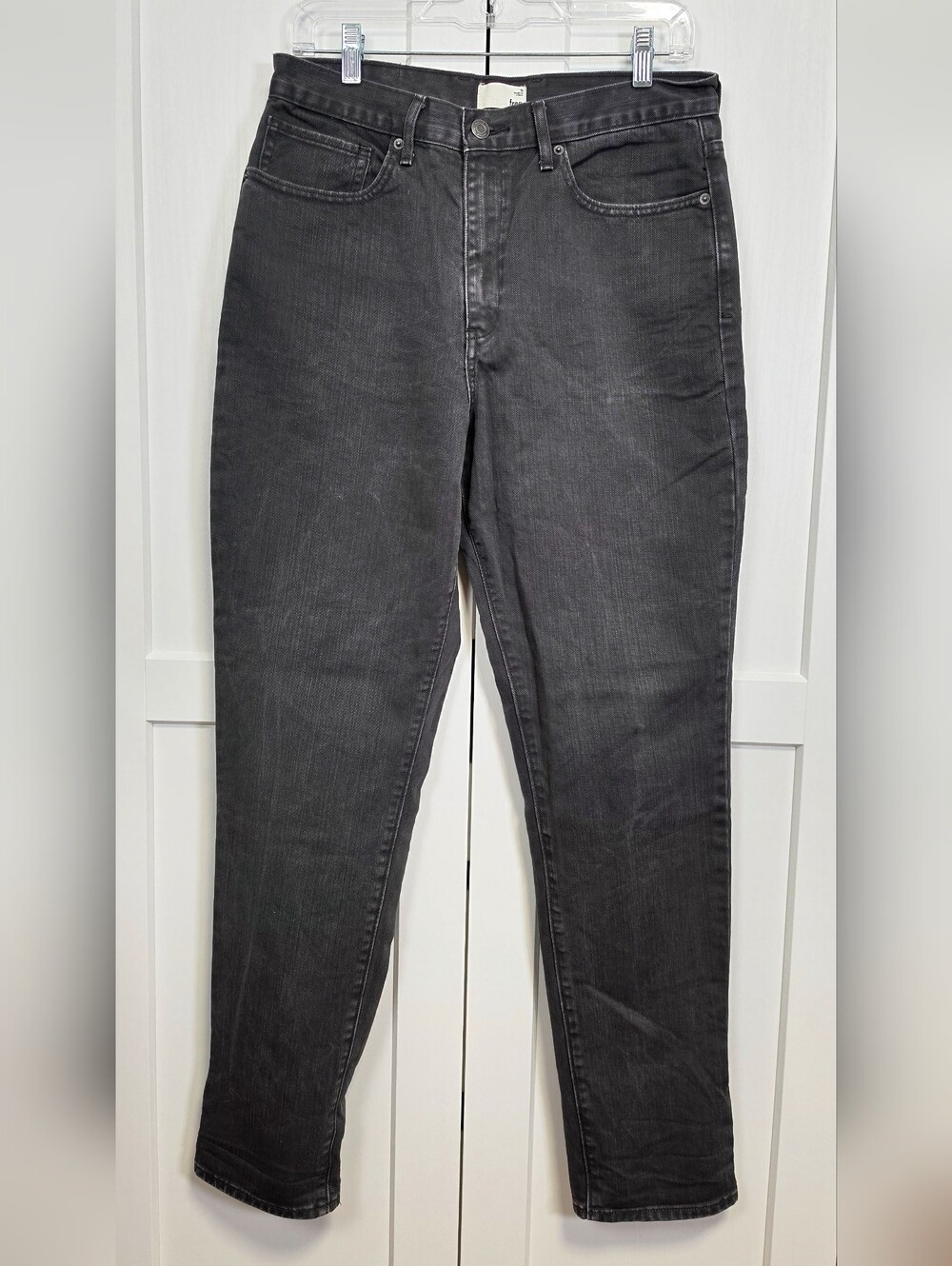Aritzia Wilfred Free Black Denim Jeans Women's Size 10 High Rise Straight Leg